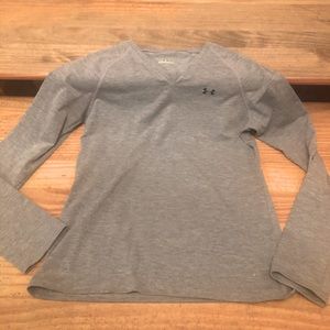 Under Armour ladies grey long sleeve top XS